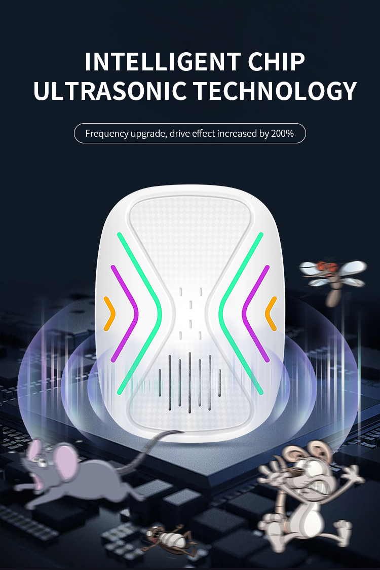 AI Intelligent Dual Frequency Sonic Insect Repeller YQ-WS-03 