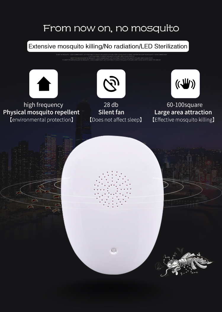 Ultrasonic Electronic Mosquito Repeller YQ-WS-06