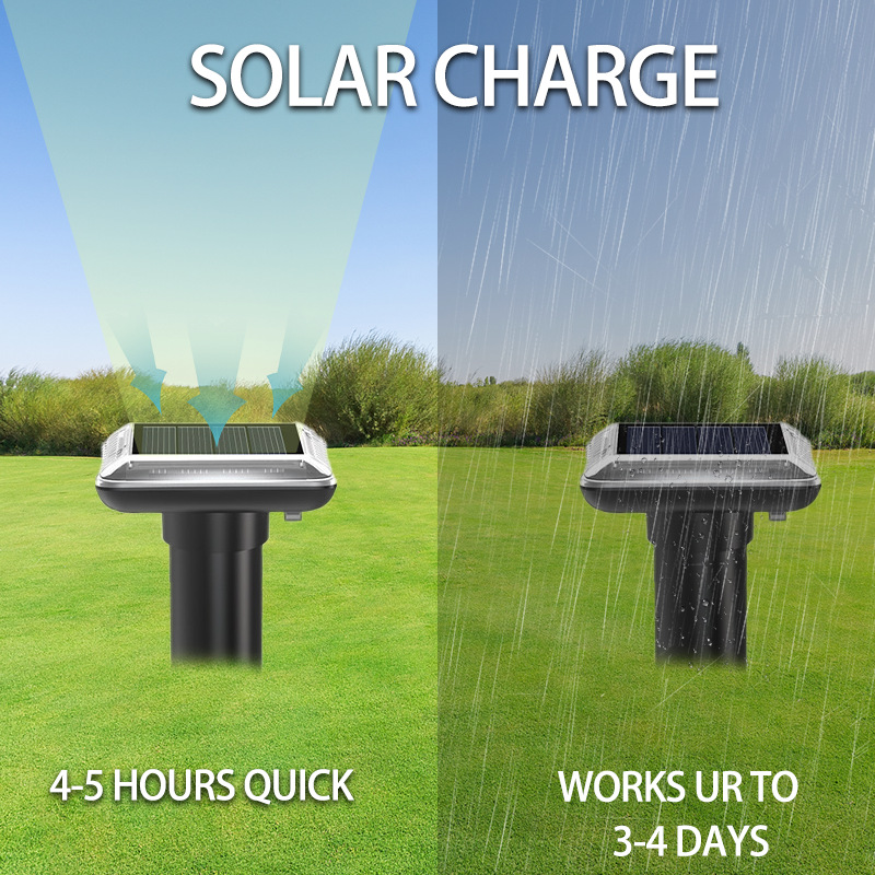 Solar-powered seismic wave snake and rat repeller YQ-DW-201