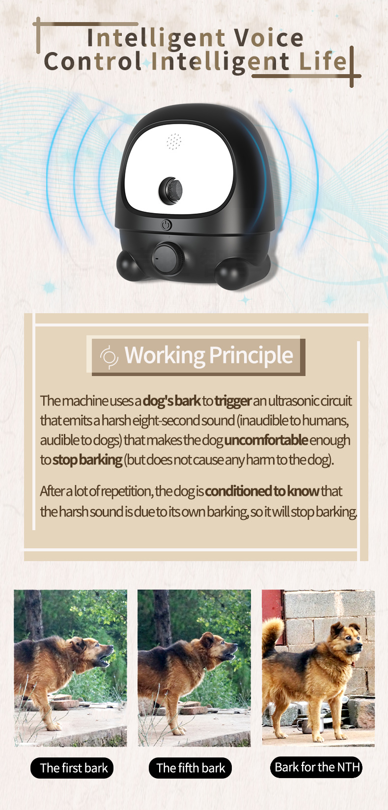 Intelligent Ultrasonic Stop Barker