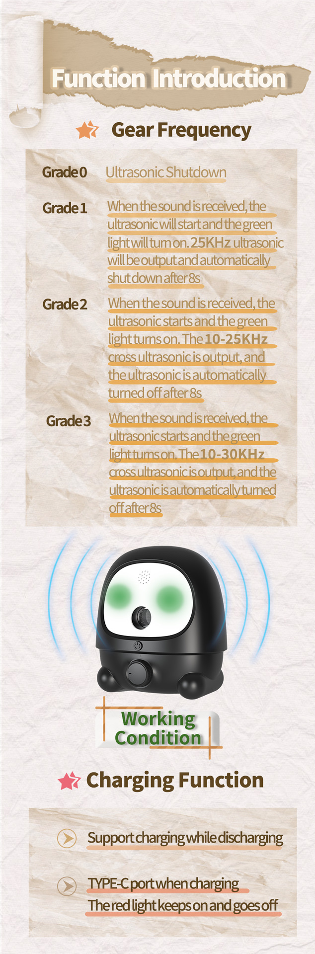 Intelligent Ultrasonic Stop Barker