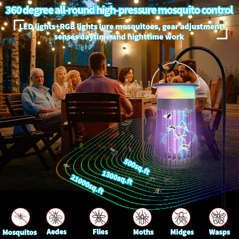Solar-Powered Mosquito Lamp