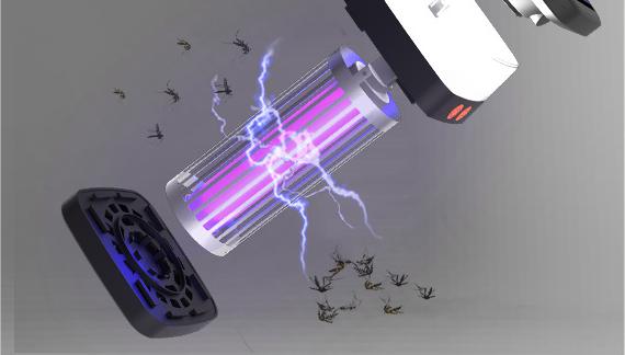 Solar-Powered Mosquito Lamp