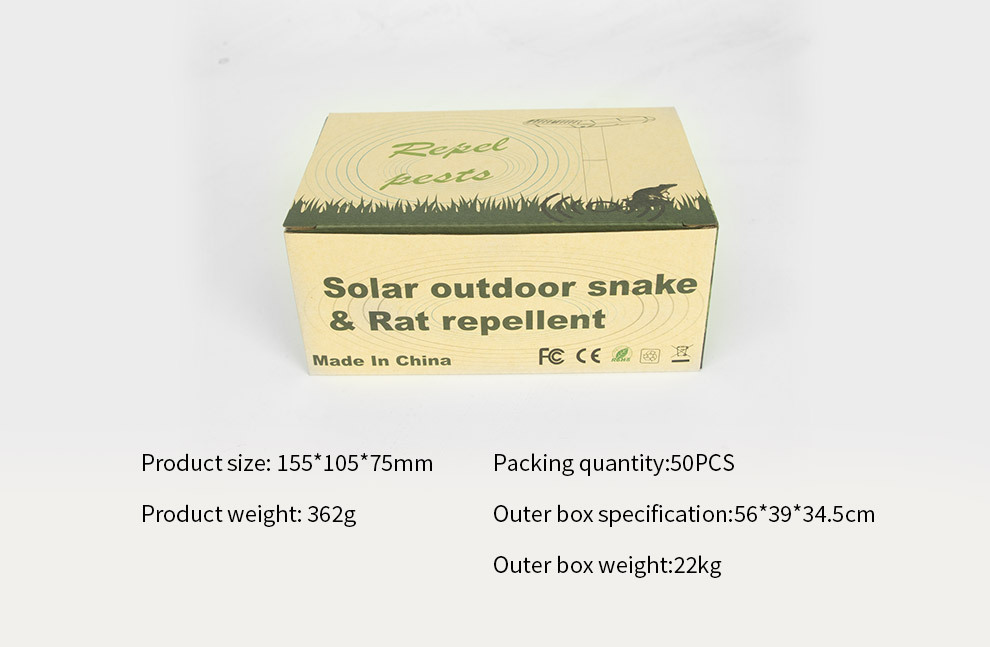 Solar-Powered Snake and Rodent Repeller