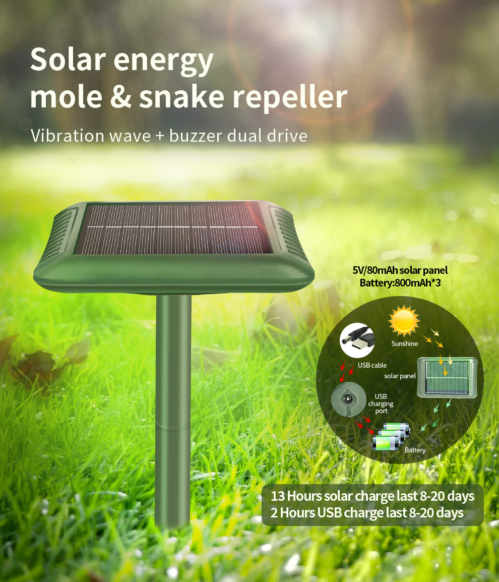 Solar-Powered Snake and Rodent Repeller