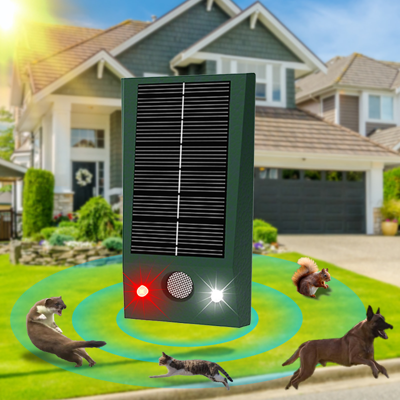 Solar-Powered Ultrasonic Animal Repeller
