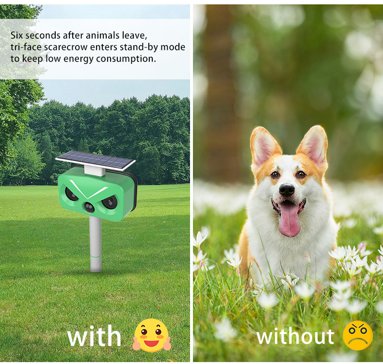 Solar-Powered Ultrasonic Animal Repeller
