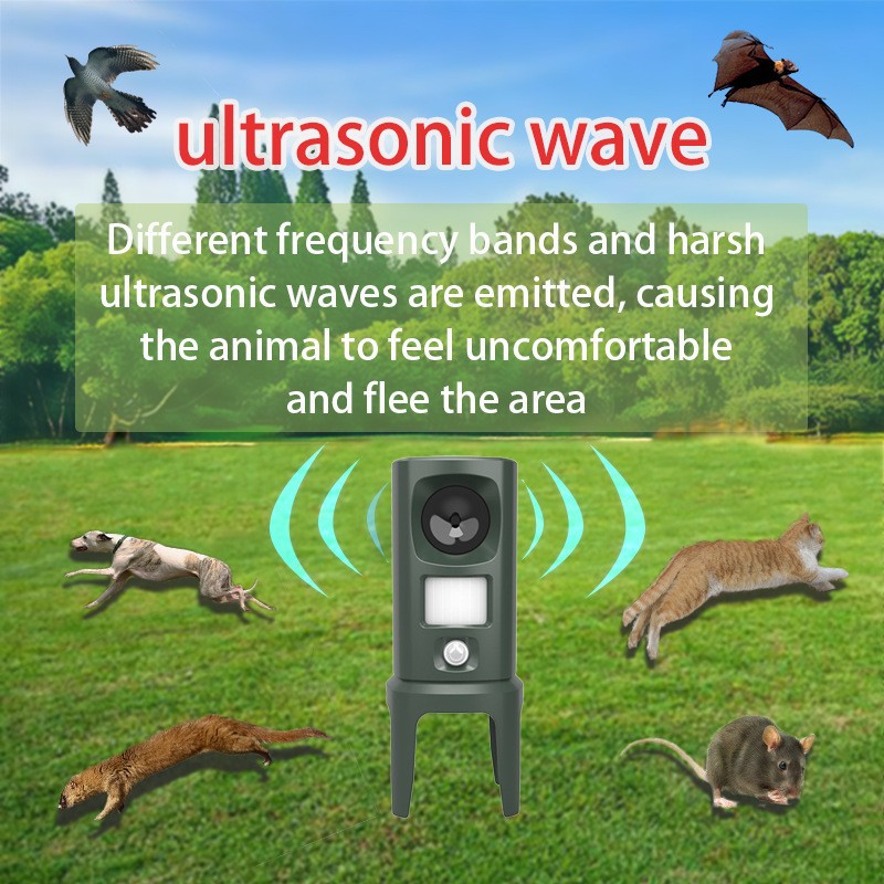 Solar-Powered Ultrasonic Animal Repeller