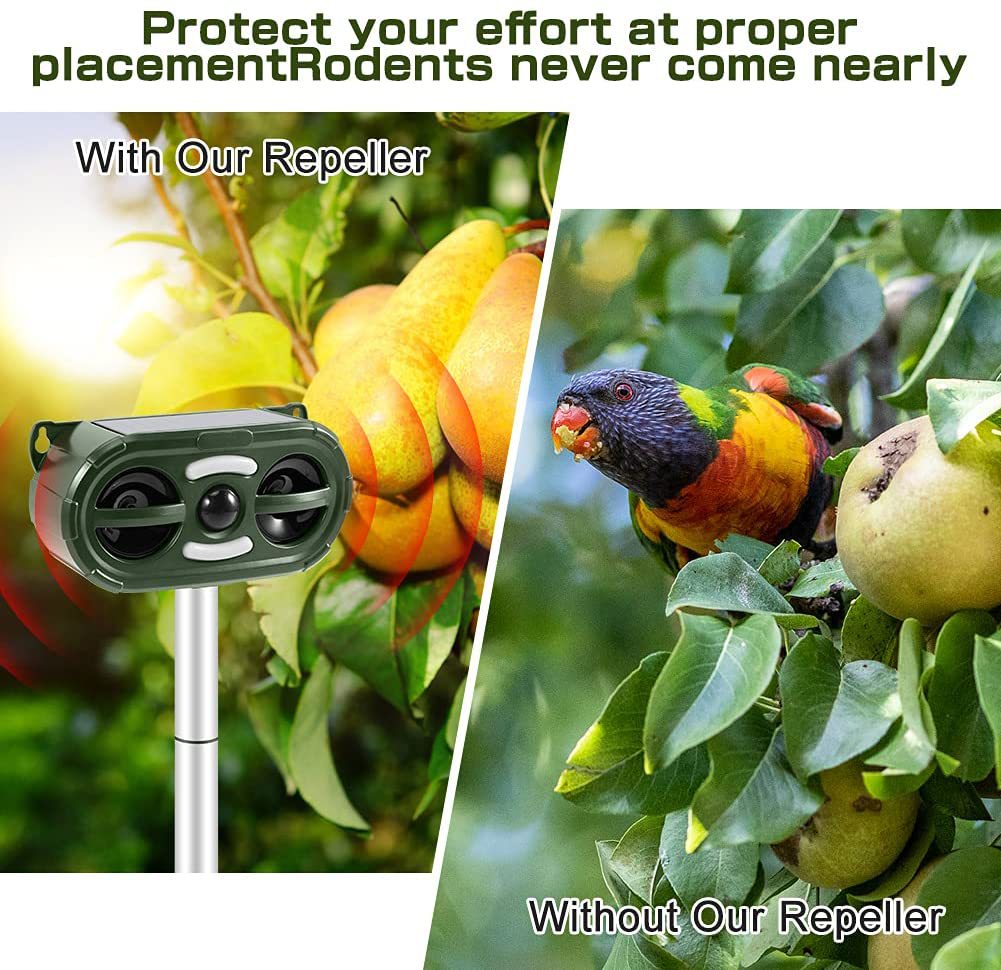 Solar-Powered Ultrasonic Animal Repeller