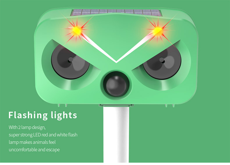 Solar-Powered Ultrasonic Animal Repeller