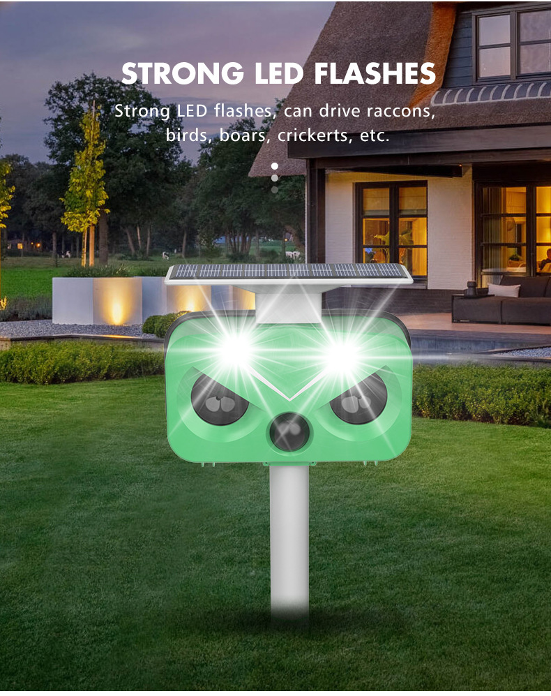 Solar-Powered Ultrasonic Animal Repeller