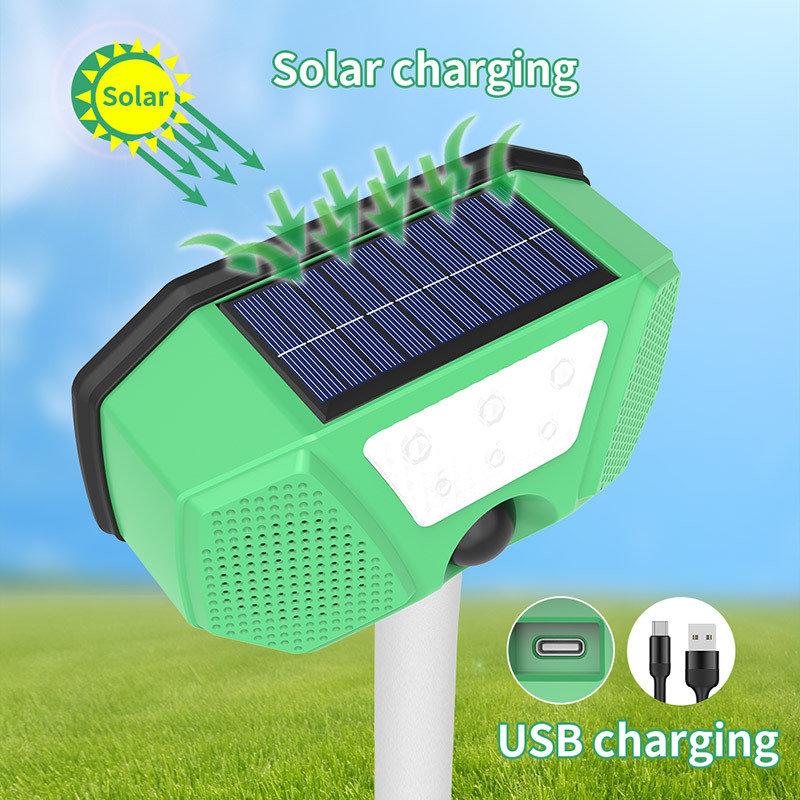 Solar-Powered Ultrasonic Animal Repeller