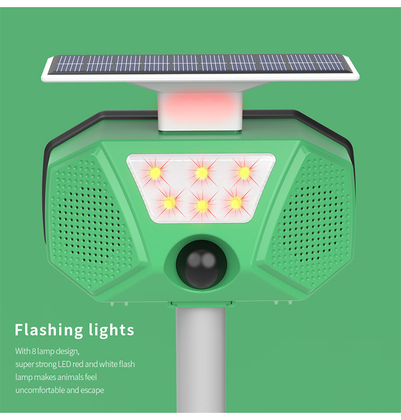 Solar-Powered Ultrasonic Animal Repeller