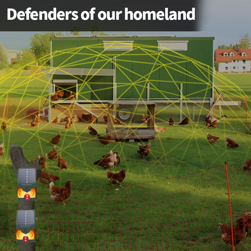 Solar-Powered Ultrasonic Animal Repeller