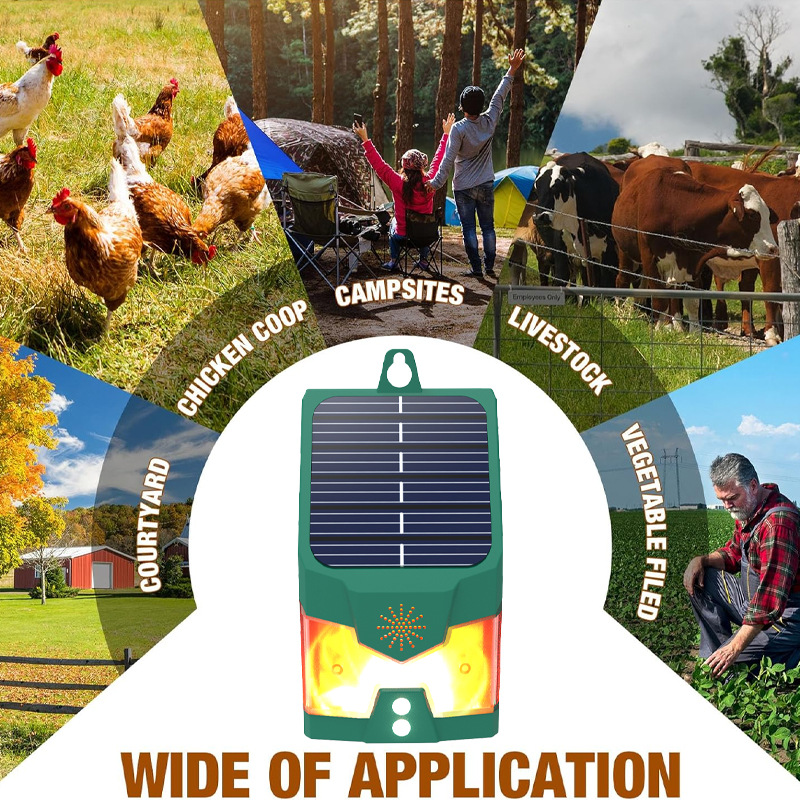 Solar-Powered Ultrasonic Animal Repeller