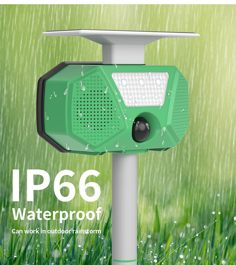 Solar-Powered Ultrasonic Animal Repeller
