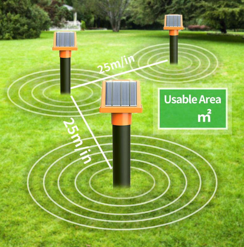 Solar-Powered Ultrasonic Snake and Rodent Repeller