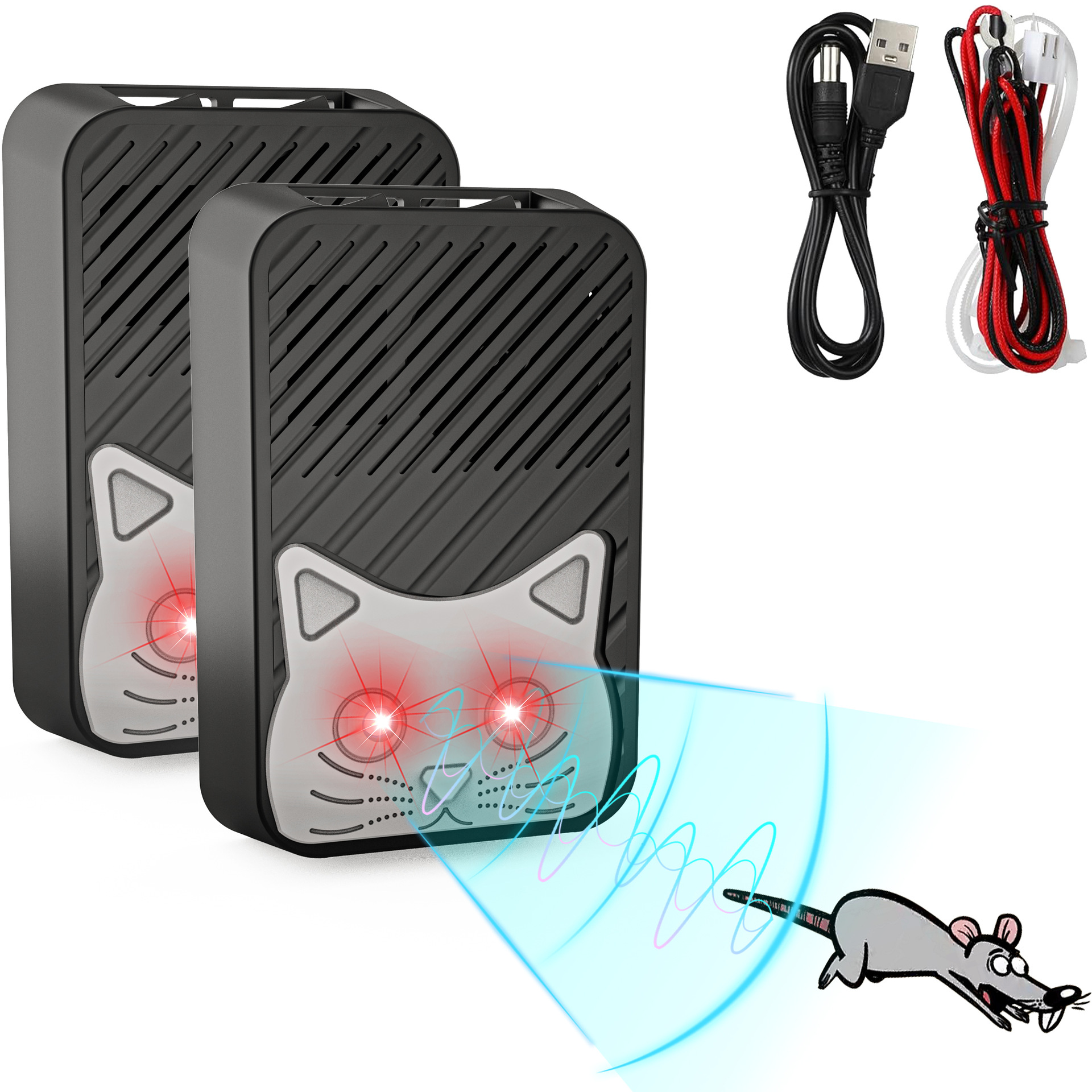 Vehicle/Indoor Ultrasonic Rodent Repeller