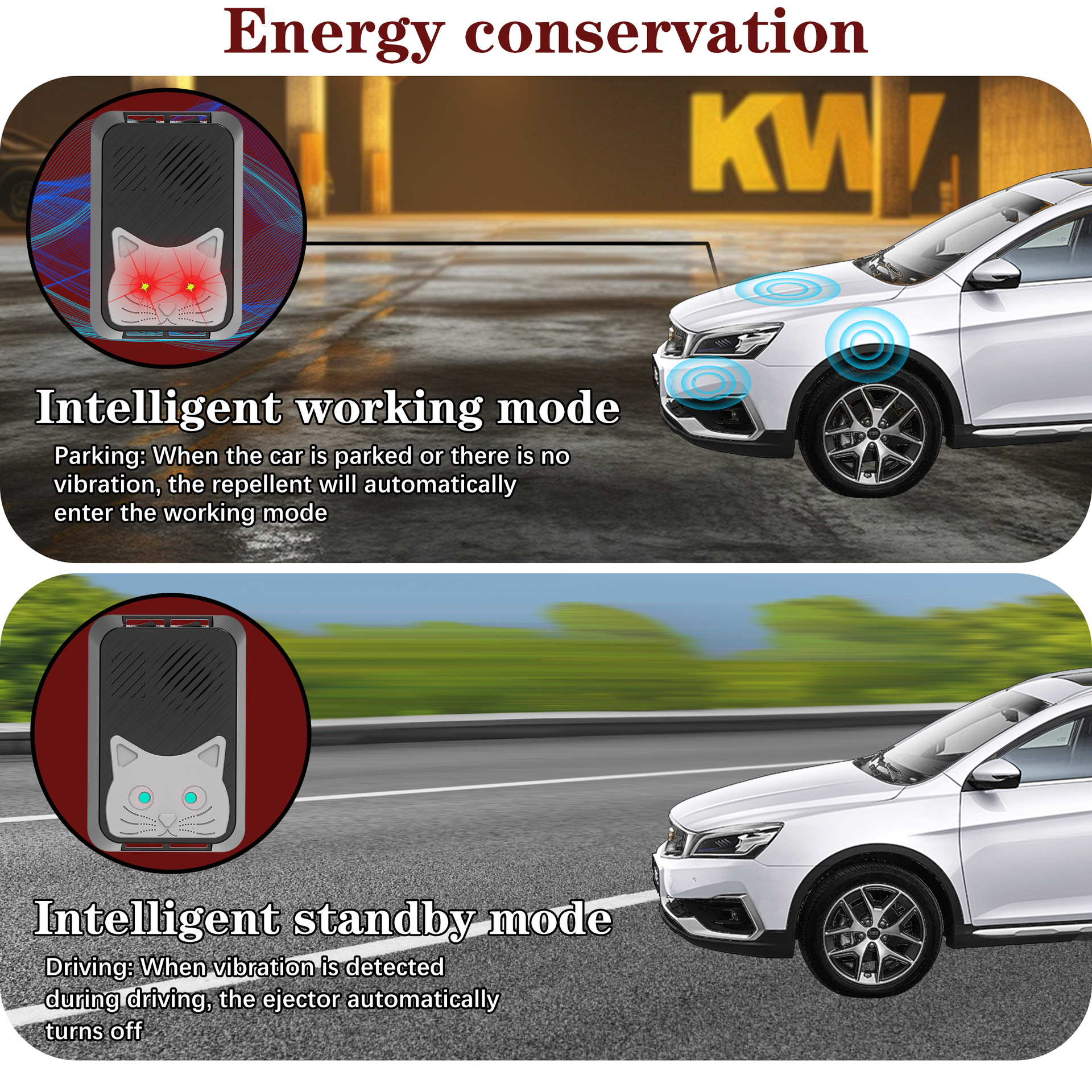 Vehicle/Indoor Ultrasonic Rodent Repeller