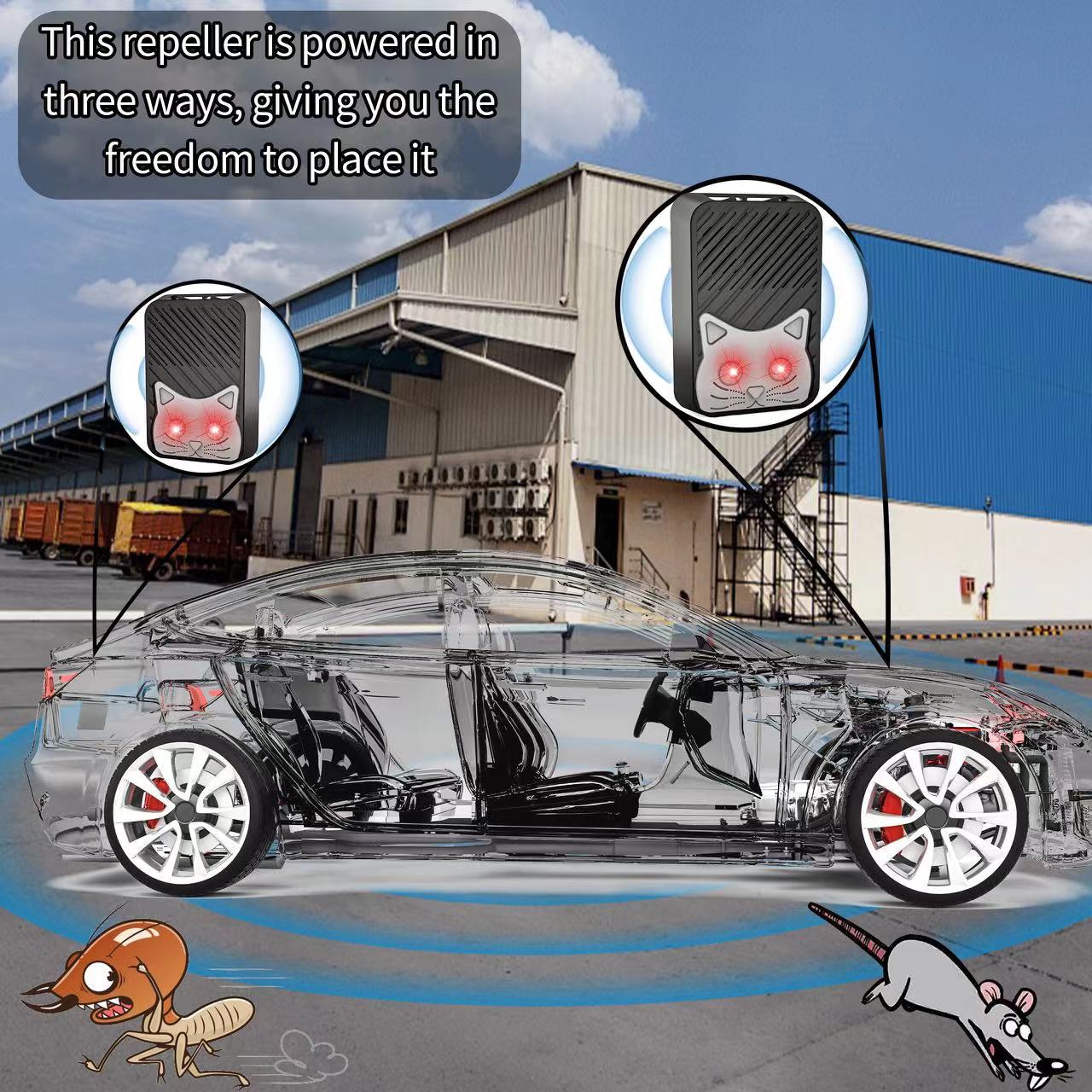 Vehicle/Indoor Ultrasonic Rodent Repeller