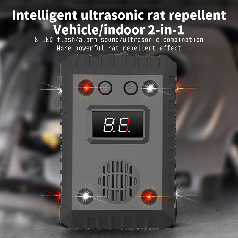 Vehicle/Indoor Variable-Frequency Ultrasonic Rodent Repeller