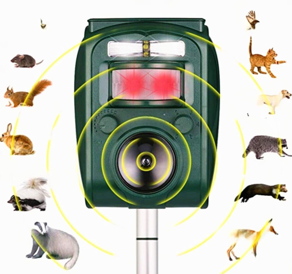 What is an ultrasonic animal repeller