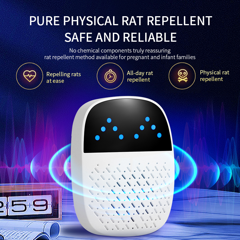 AI Intelligent Sonic Pulse Resonance Rodent Repeller YQ-WS-08