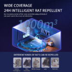 AI Intelligent Sonic Pulse Resonance Rodent Repeller YQ-WS-08