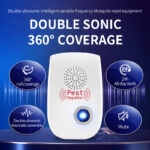 Dual Speaker Ultrasonic Intelligent Inverter Mosquito Repeller YQ-WS-02