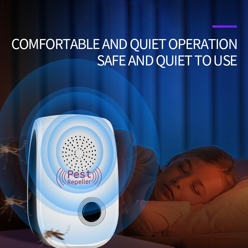 Dual Speaker Ultrasonic Intelligent Inverter Mosquito Repeller YQ-WS-02