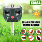 Solar-powered ultrasonic animal repellent YQ-DW-203