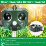 Solar-powered ultrasonic animal repellent YQ-DW-203