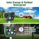 Solar-powered ultrasonic animal repellent YQ-DW-203