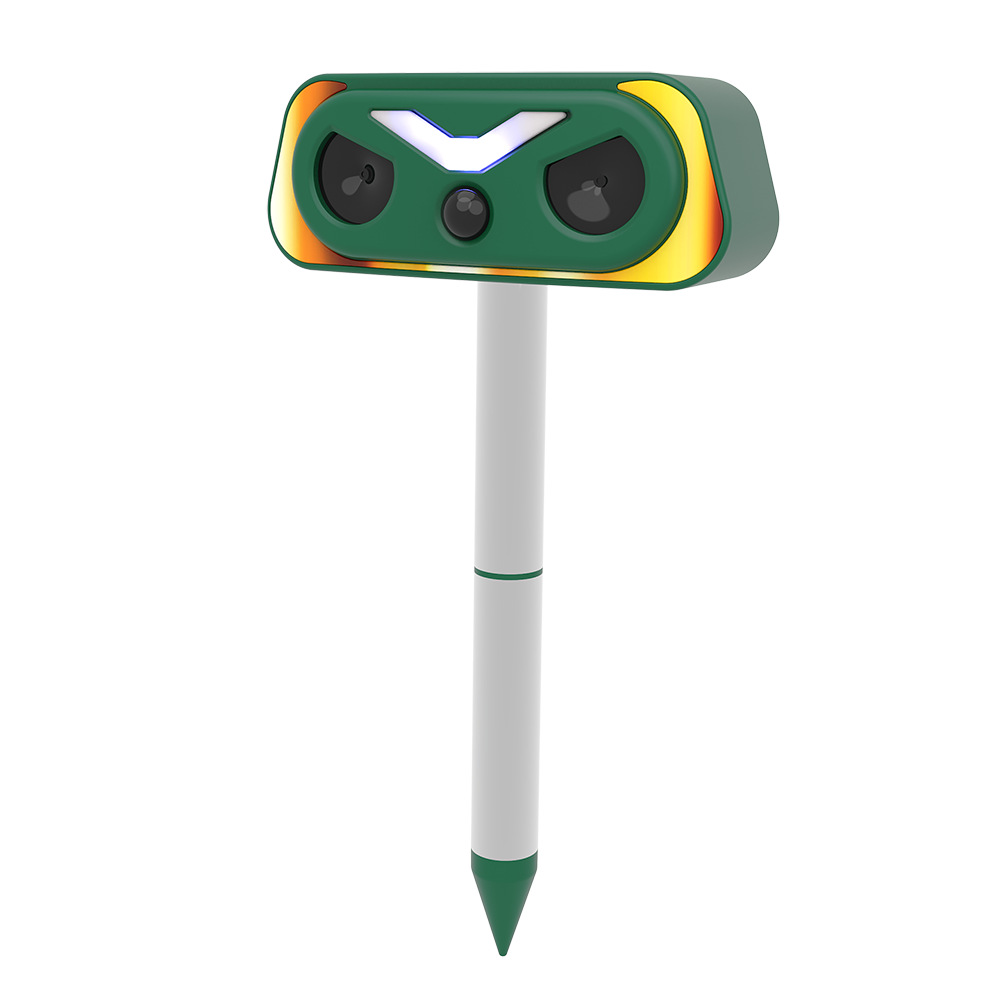 Solar-powered ultrasonic animal repeller YQ-DW-202