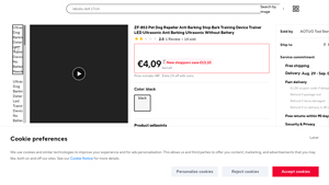 AliExpress - Ultrasonic Dog Repeller with Laser