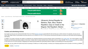 Dragon Ultrasonic - Ultrasonic Animal Repeller for Martens, Rats, Mice