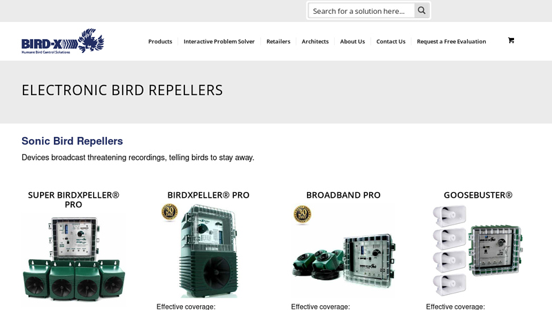 Electronic Bird Repellent & Control Devices