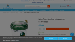 BirdGard - Solar Trap Against Mosquitoes and Wasps