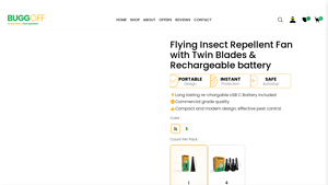 Bug Go Off - Fly Repellent Fan