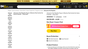 Ultrasonic Pest Repeller - Advanced Ultrasonic Technology