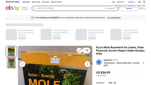eBay - 8 pcs Solar Mole Repellent