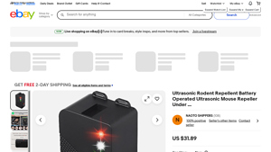 Ultrasonic Rodent Repellent - Battery Operated Mouse Repeller