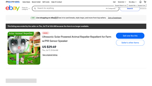KKSQ - Ultrasonic Solar Powered Animal Repeller