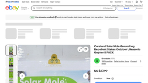 CARELAND - Solar Mole Groundhog Repellent Stakes
