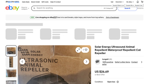 Solar Energy - Ultrasound Animal Repellent