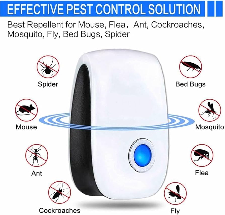 Illustrative image for electronic ultrasonic pest control devices for indoor use: against rodents and insects.
