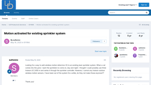 Universal Devices - Insteon I/O 2450 Motion-Activated Sprinkler Integration