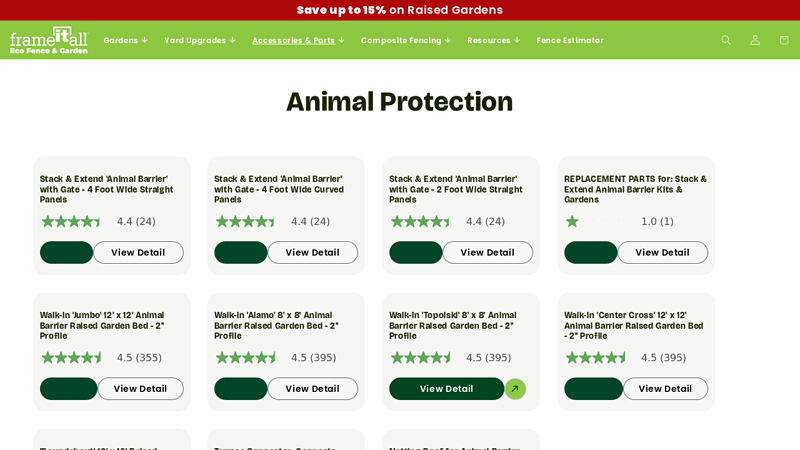 Raised Garden Bed Animal Barriers - Frame It All
