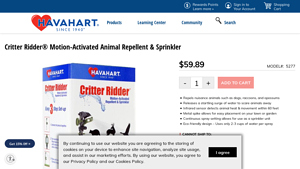 Havahart - Critter Ridder® Motion-Activated Animal Repellent & Sprinkler Model 5277