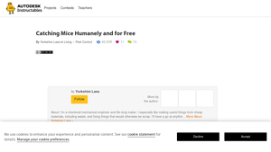 Instructables - Humane Mouse Trap Method
